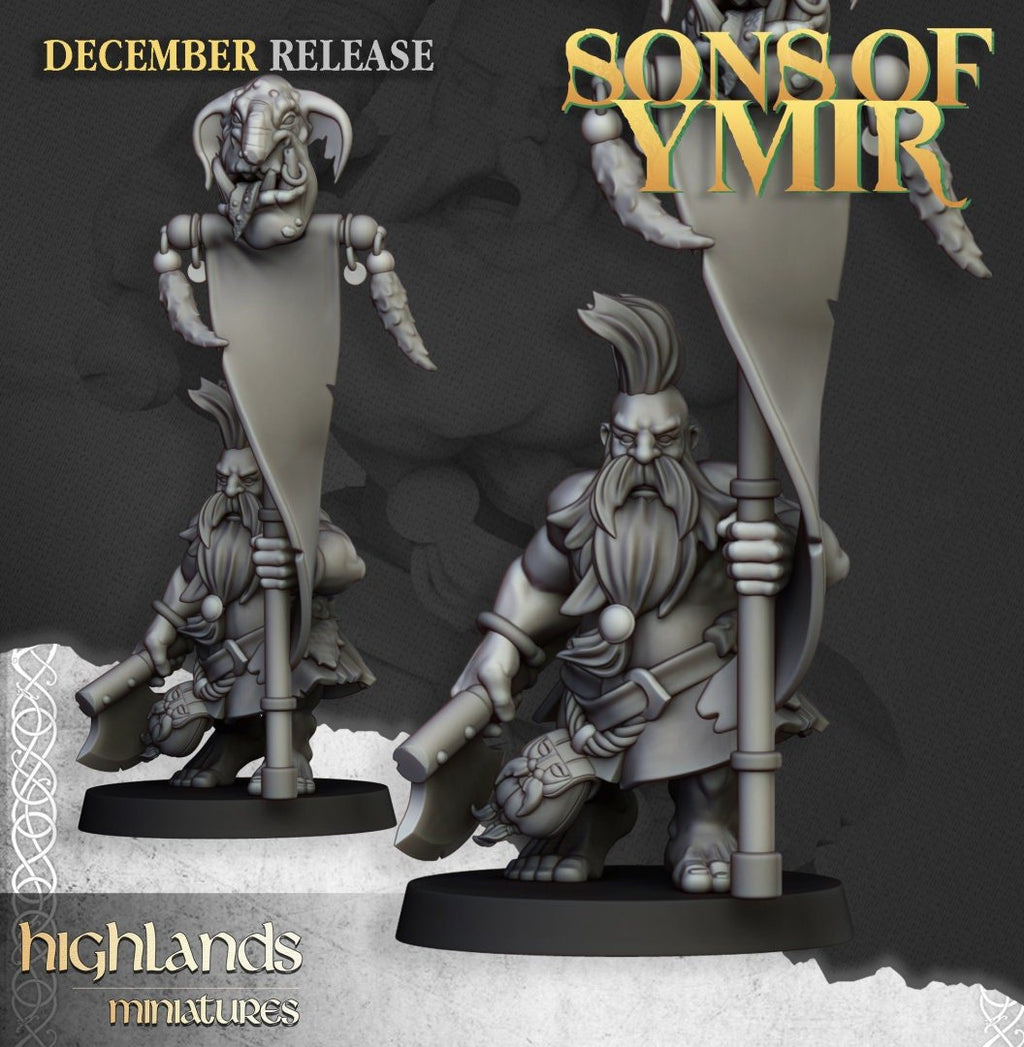 Dwarf Deathseekers - Sons of Ymir - Highlands Miniatures - Sigmarite Boutique