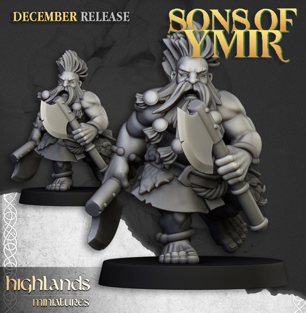 Dwarf Deathseekers - Sons of Ymir - Highlands Miniatures - Sigmarite Boutique