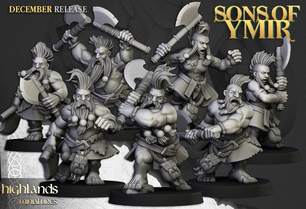 Dwarf Deathseekers - Sons of Ymir - Highlands Miniatures - Sigmarite Boutique