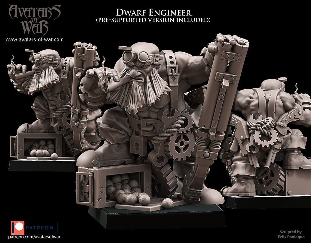 Dwarf Engineer - Avatars of War - Sigmarite Boutique