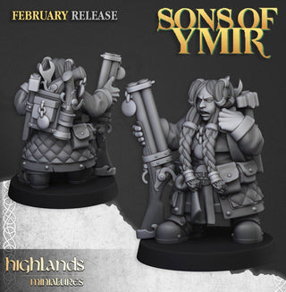 Dwarf Engineers - Sons of Ymir - Highlands Miniatures - Sigmarite Boutique