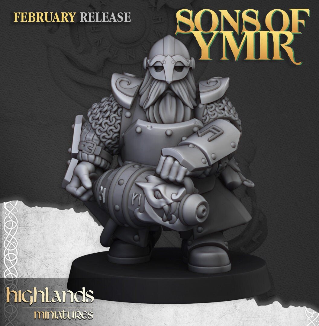 Dwarf Firespitters - Sons of Ymir - Highlands Miniatures - Sigmarite Boutique