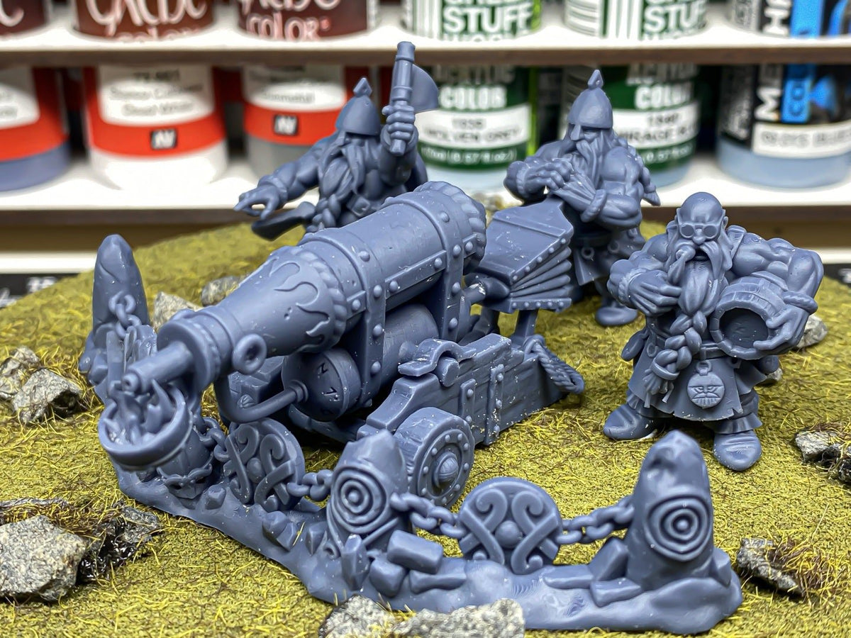 Dwarf Flame Cannon - Sons of Ymir - Highlands Miniatures - Sigmarite Boutique