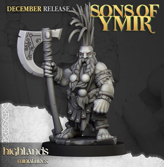 Dwarf Giantseeker - Sons of Ymir - Highlands Miniatures - Sigmarite Boutique