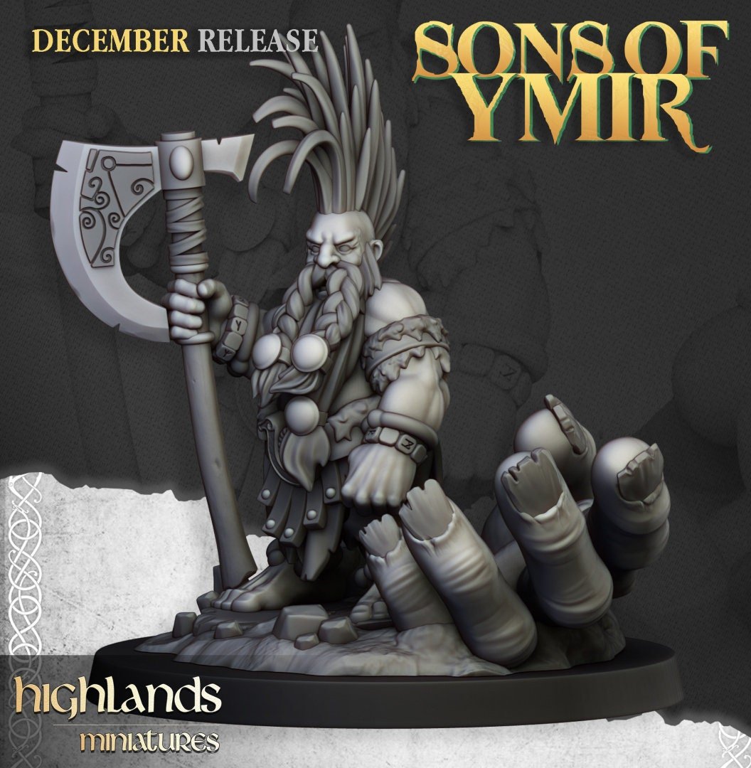 Dwarf Giantseeker - Sons of Ymir - Highlands Miniatures - Sigmarite Boutique
