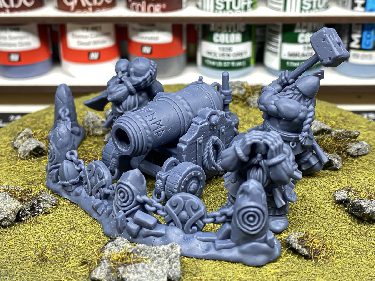 Dwarf Great Cannon - Sons of Ymir - Highlands Miniatures - Sigmarite Boutique