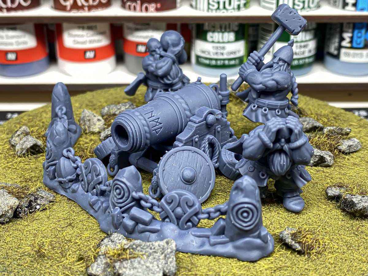 Dwarf Great Cannon - Sons of Ymir - Highlands Miniatures - Sigmarite Boutique