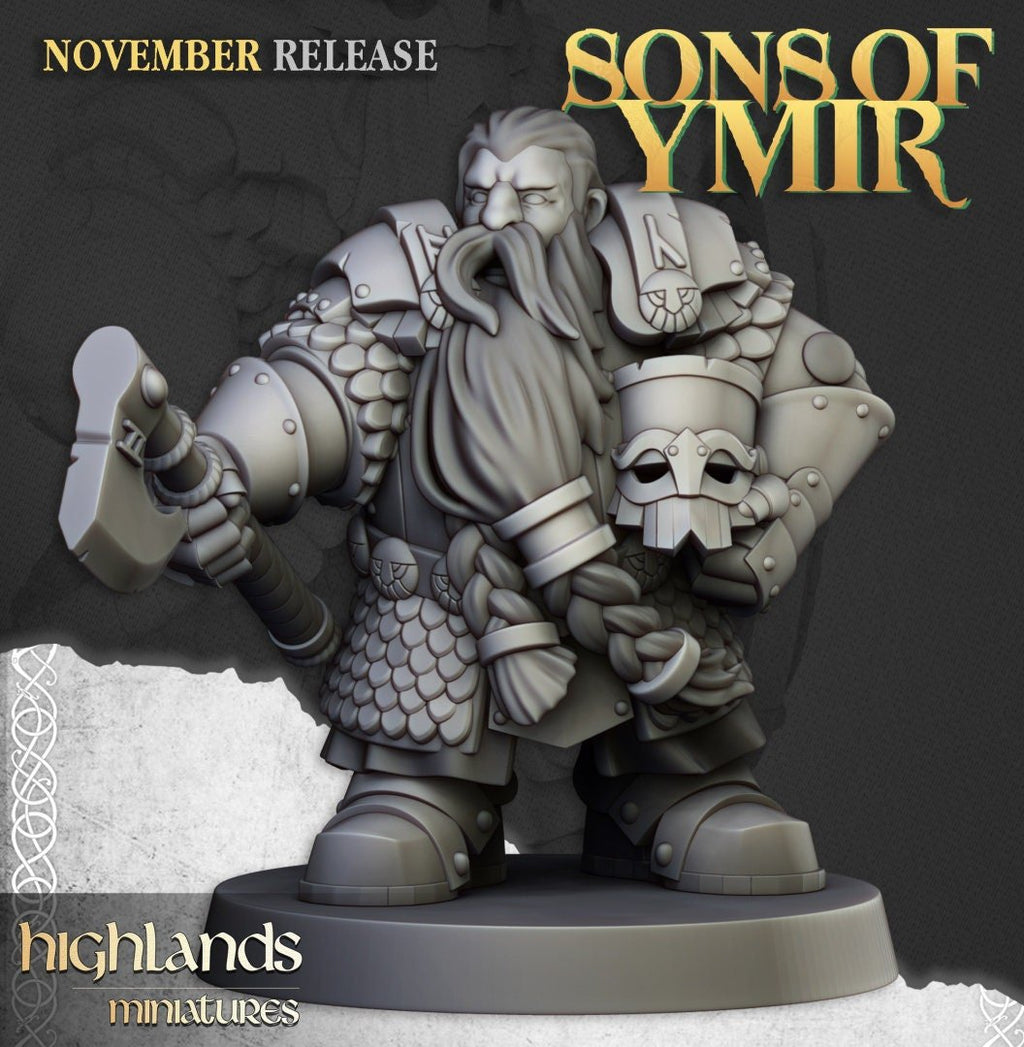 Dwarf Huscarl - Sons of Ymir - Highlands Miniatures - Sigmarite Boutique