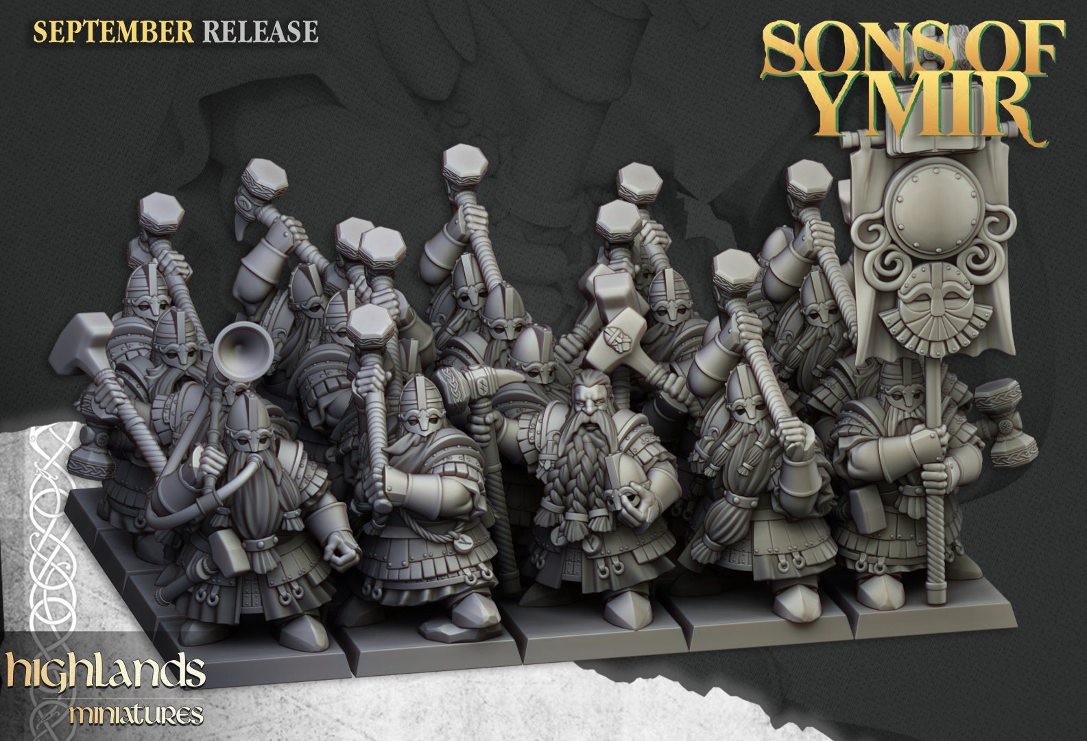 Dwarf Kingsguard - Sons of Ymir - Highlands Miniatures - Sigmarite Boutique