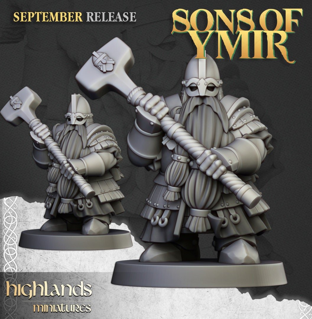 Dwarf Kingsguard - Sons of Ymir - Highlands Miniatures - Sigmarite Boutique