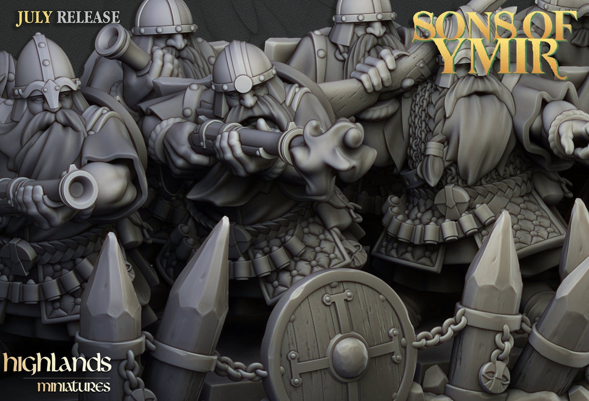Dwarf Marksmen - Sons of Ymir - Highlands Miniatures - Sigmarite Boutique