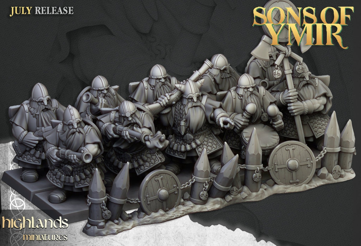Dwarf Marksmen - Sons of Ymir - Highlands Miniatures - Sigmarite Boutique