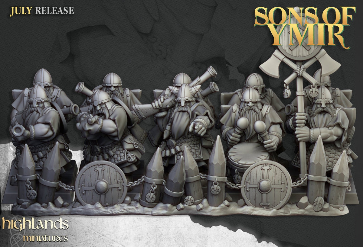 Dwarf Marksmen - Sons of Ymir - Highlands Miniatures - Sigmarite Boutique