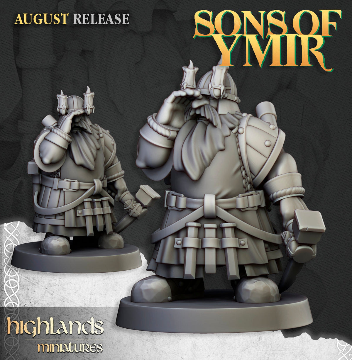Dwarf Miners - Sons of Ymir - Highlands Miniatures - Sigmarite Boutique