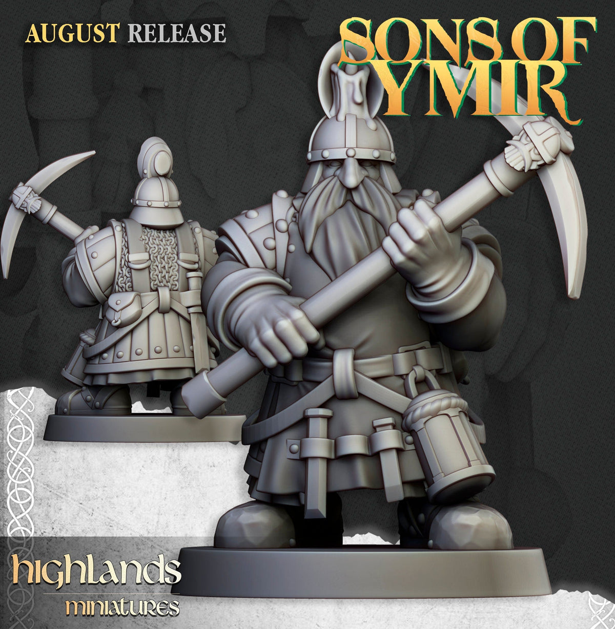 Dwarf Miners - Sons of Ymir - Highlands Miniatures - Sigmarite Boutique