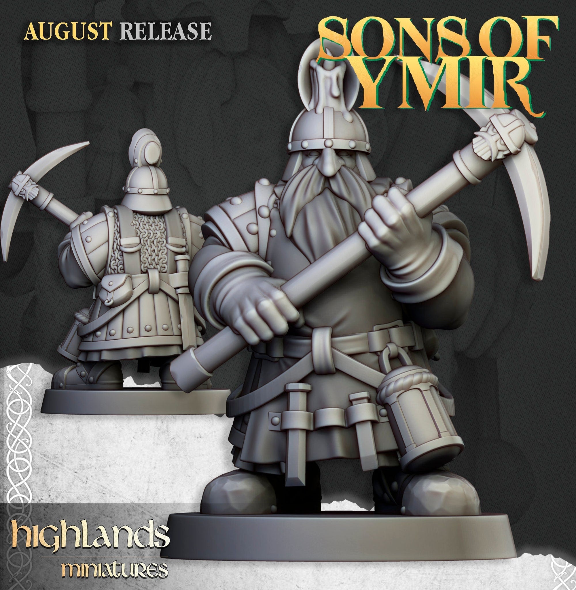 Dwarf Miners - Sons of Ymir - Highlands Miniatures - Sigmarite Boutique
