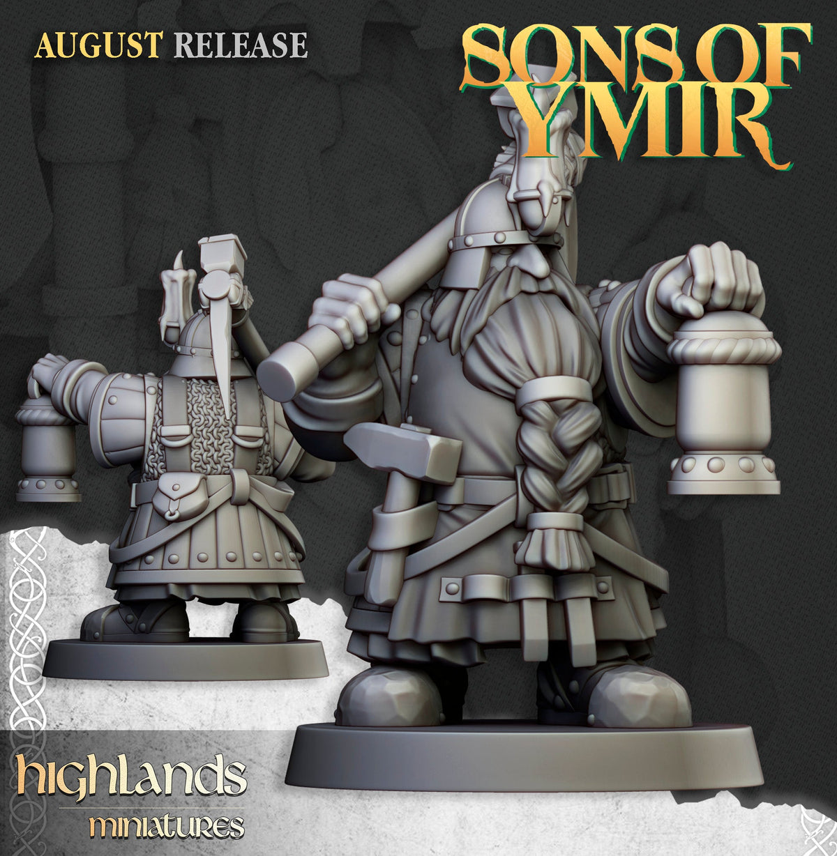 Dwarf Miners - Sons of Ymir - Highlands Miniatures - Sigmarite Boutique