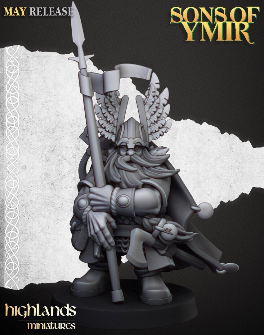 Dwarf Mountain Lord - Sons of Ymir - Highlands Miniatures - Sigmarite Boutique