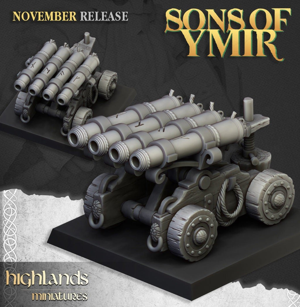 Dwarf Organ Gun - Sons of Ymir - Highlands Miniatures - Sigmarite Boutique