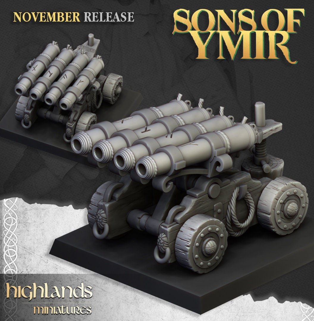 Dwarf Organ Gun - Sons of Ymir - Highlands Miniatures - Sigmarite Boutique