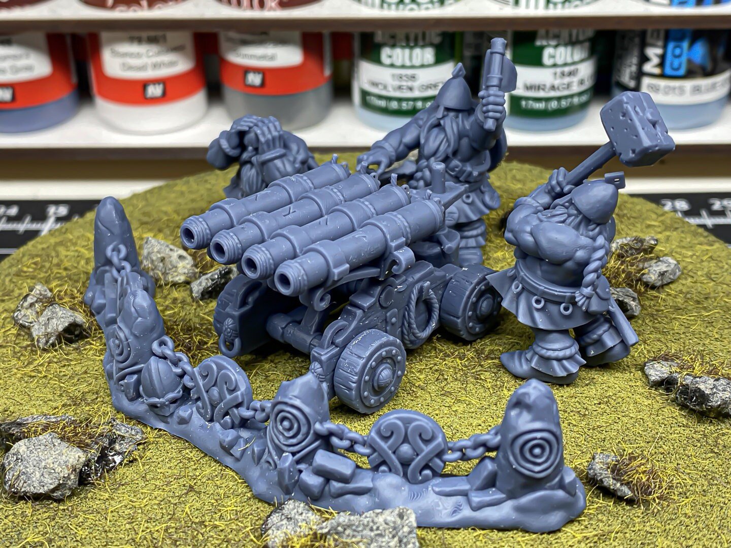 Dwarf Organ Gun - Sons of Ymir - Highlands Miniatures - Sigmarite Boutique