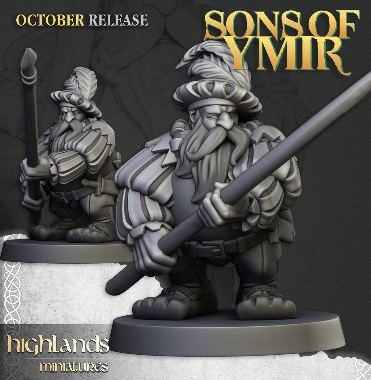 Dwarf Pikemen - Sons of Ymir - Highlands Miniatures - Sigmarite Boutique
