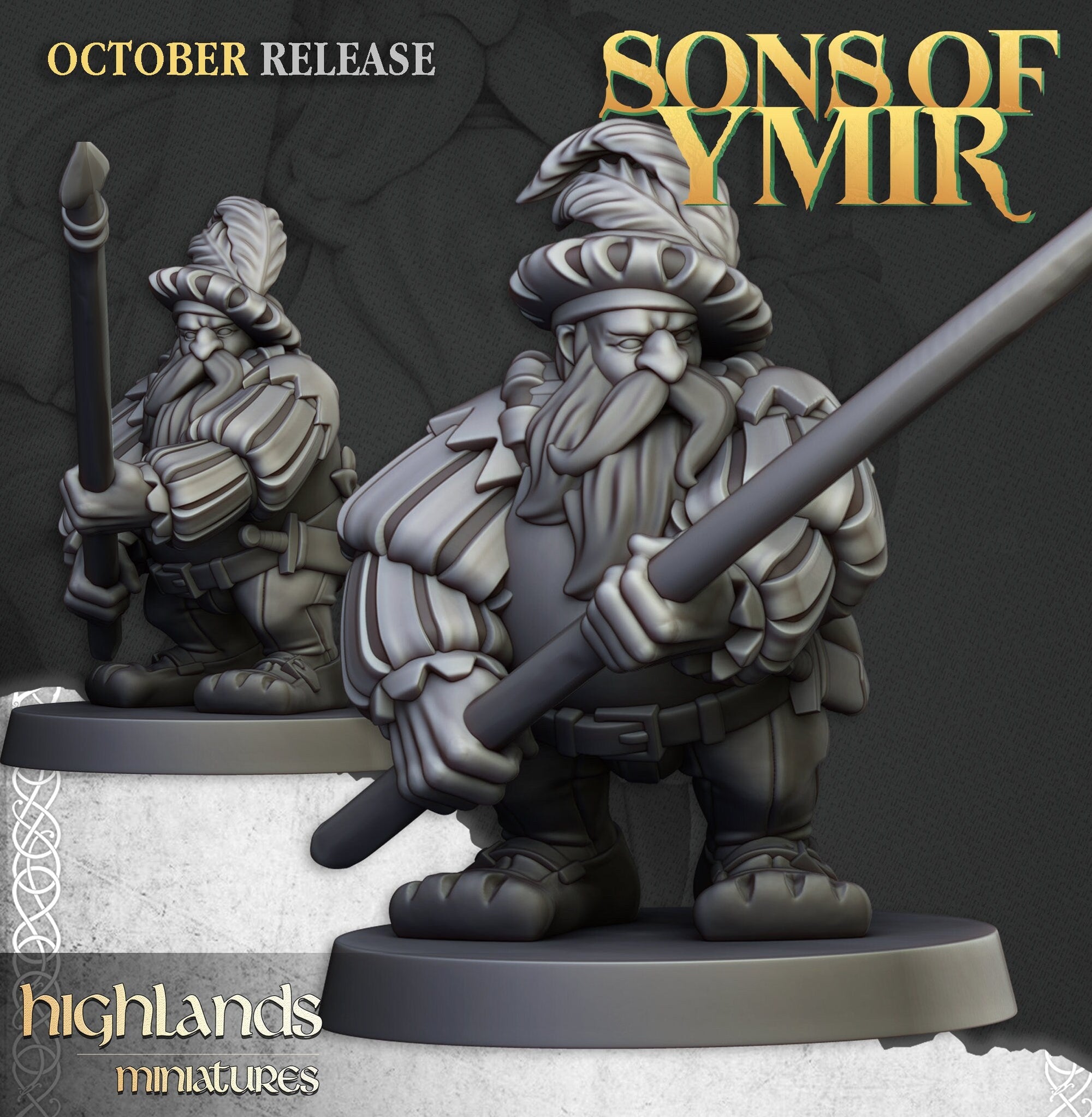 Dwarf Pikemen - Sons of Ymir - Highlands Miniatures - Sigmarite Boutique