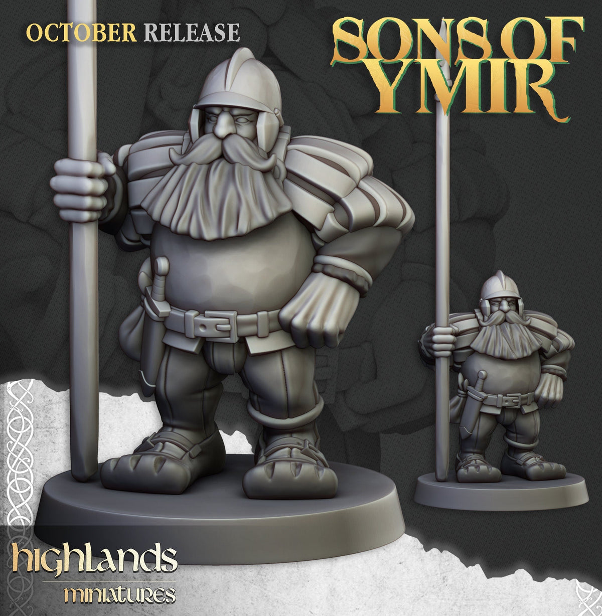 Dwarf Pikemen - Sons of Ymir - Highlands Miniatures - Sigmarite Boutique