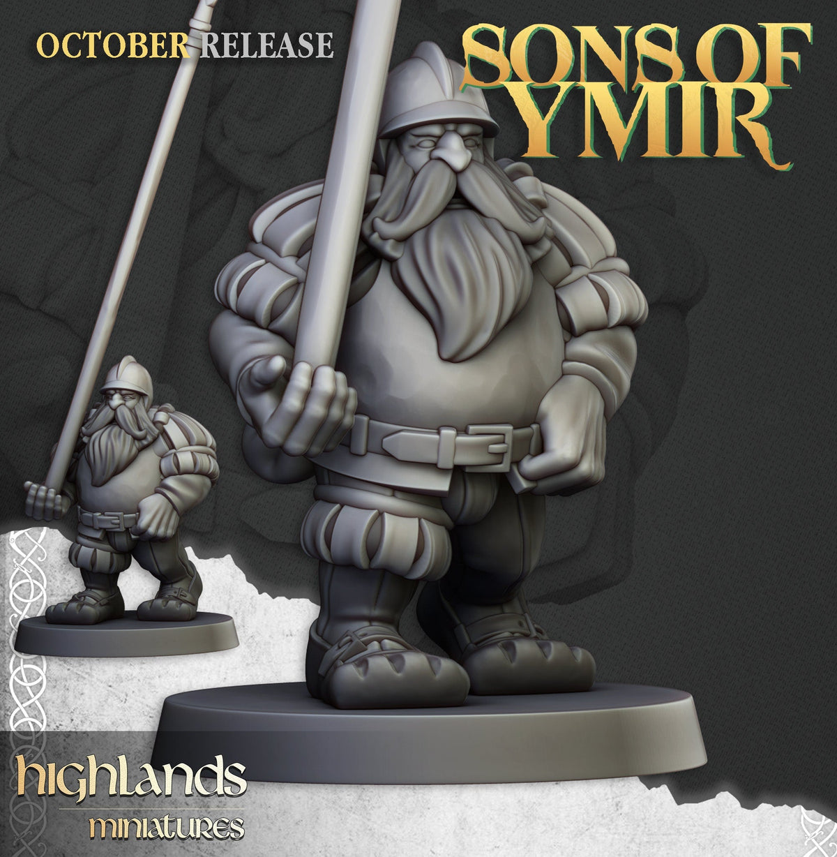 Dwarf Pikemen - Sons of Ymir - Highlands Miniatures - Sigmarite Boutique