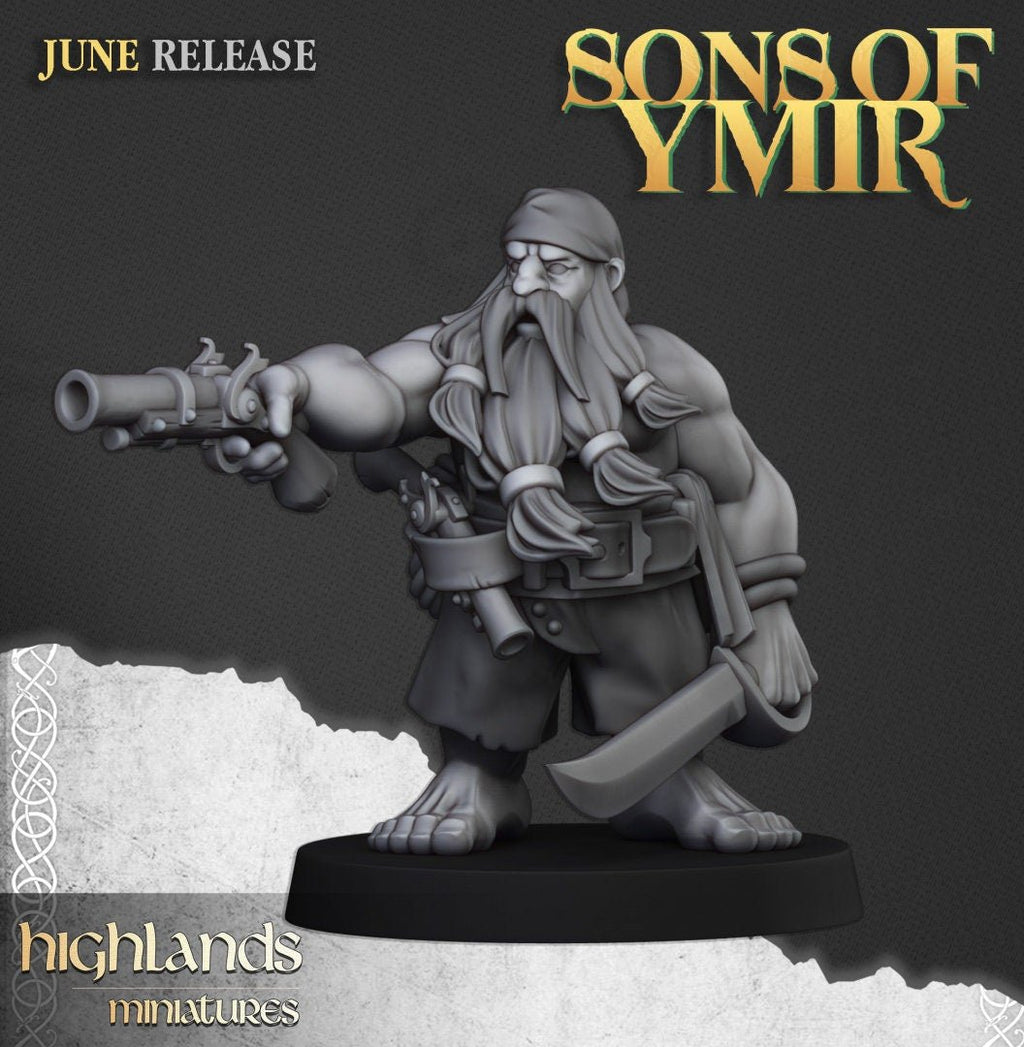 Dwarf Pirates - Sons of Ymir - Highlands Miniatures - Sigmarite Boutique
