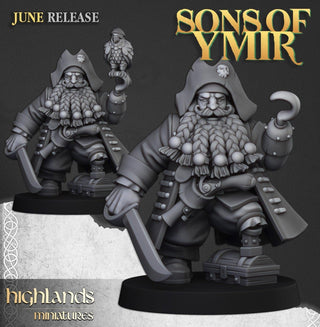 Dwarf Pirates - Sons of Ymir - Highlands Miniatures - Sigmarite Boutique