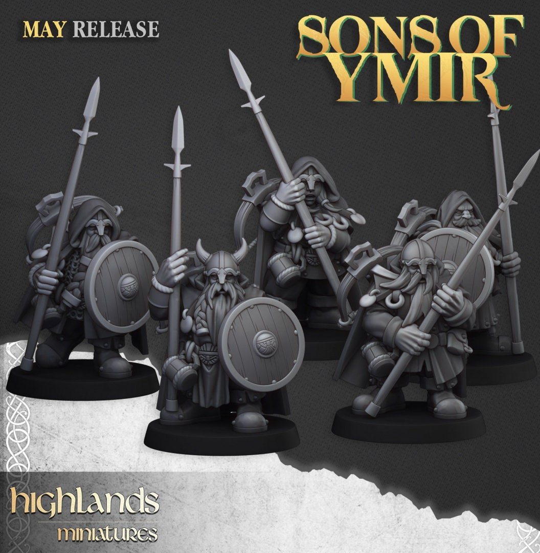 Dwarf Rangers - Sons of Ymir - Highlands Miniatures - Sigmarite Boutique