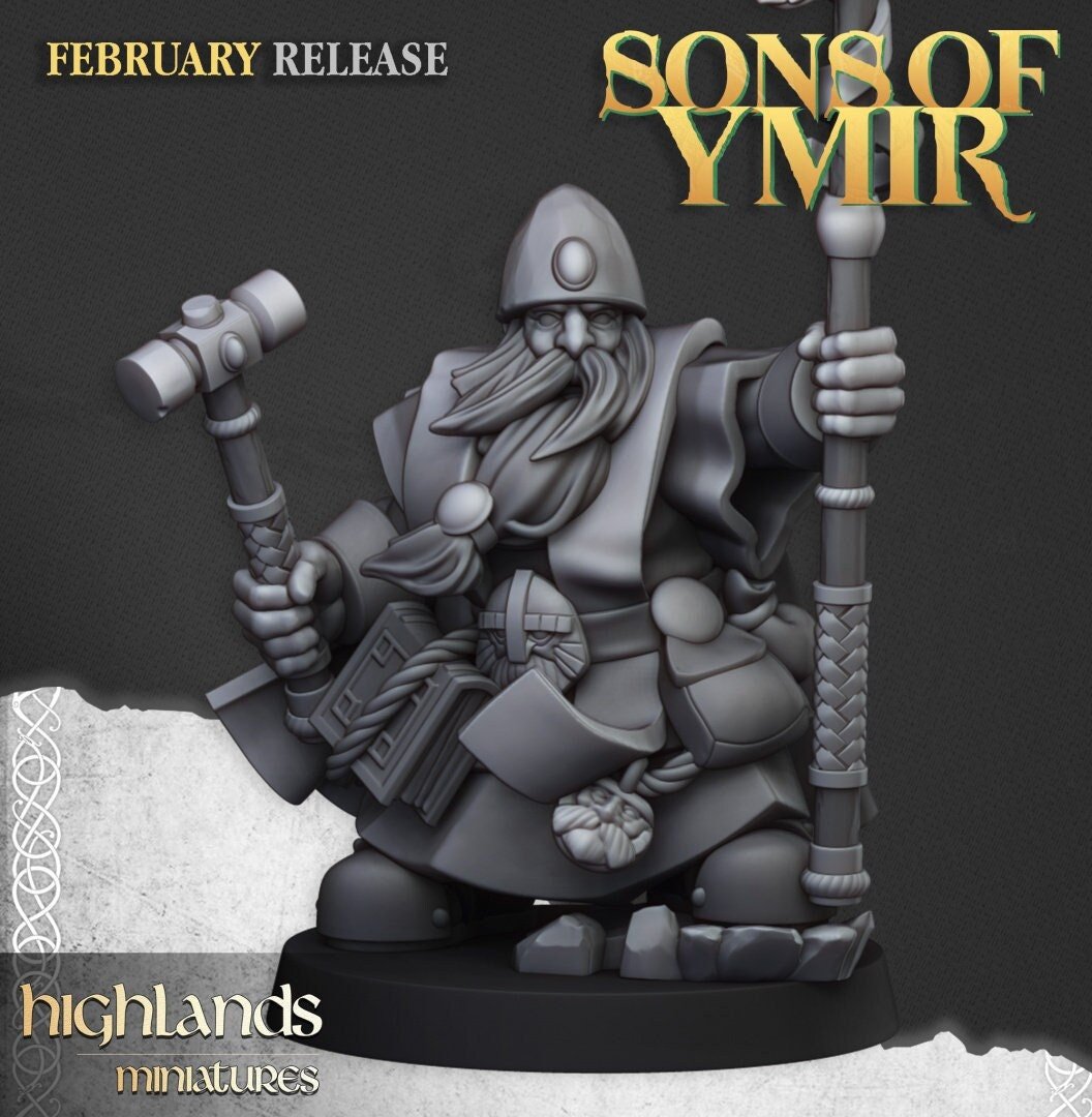 Dwarf Runepriests - Sons of Ymir - Highlands Miniatures - Sigmarite Boutique