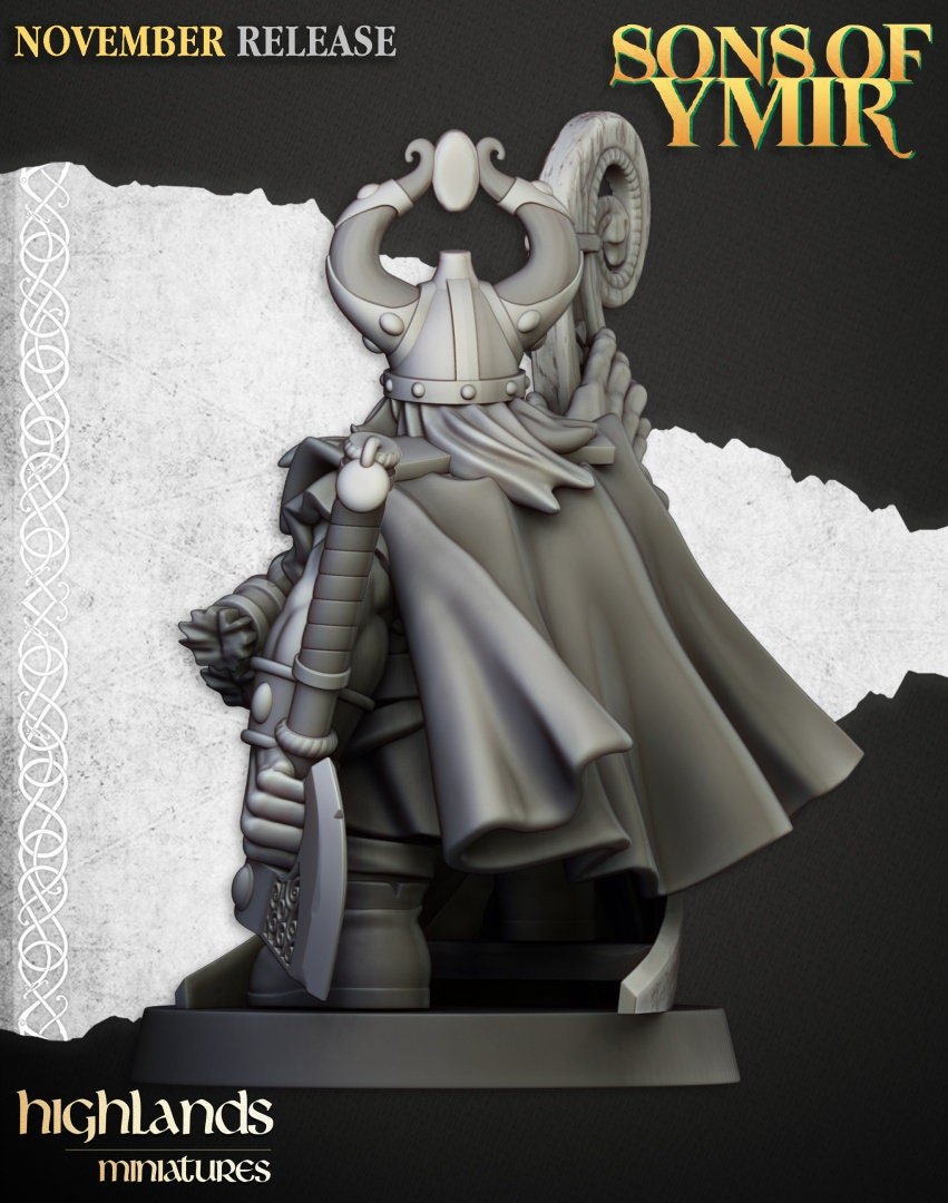 Dwarf Sea Lord - Sons of Ymir - Highlands Miniatures - Sigmarite Boutique