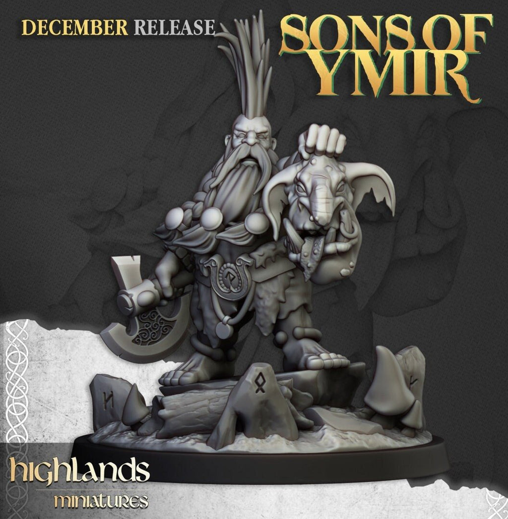 Dwarf Trollseeker - Sons of Ymir - Highlands Miniatures - Sigmarite Boutique