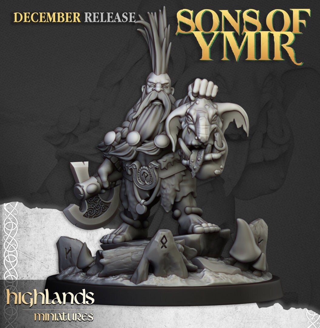 Dwarf Trollseeker - Sons of Ymir - Highlands Miniatures - Sigmarite Boutique