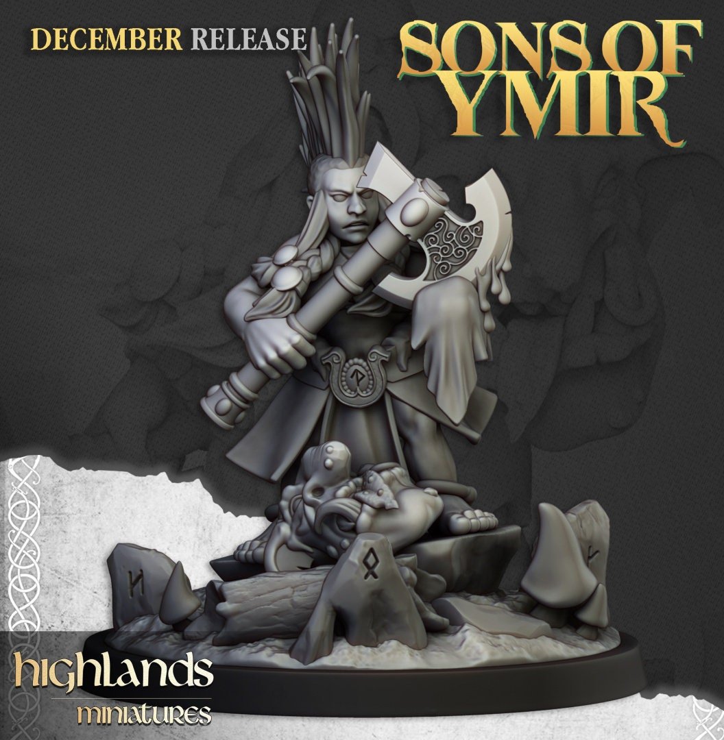 Dwarf Trollseeker - Sons of Ymir - Highlands Miniatures - Sigmarite Boutique