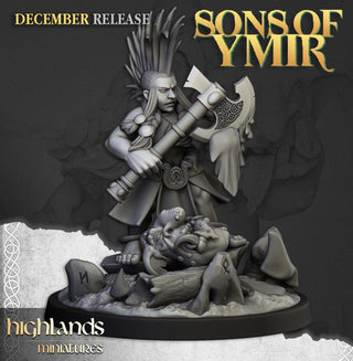 Dwarf Trollseeker - Sons of Ymir - Highlands Miniatures - Sigmarite Boutique