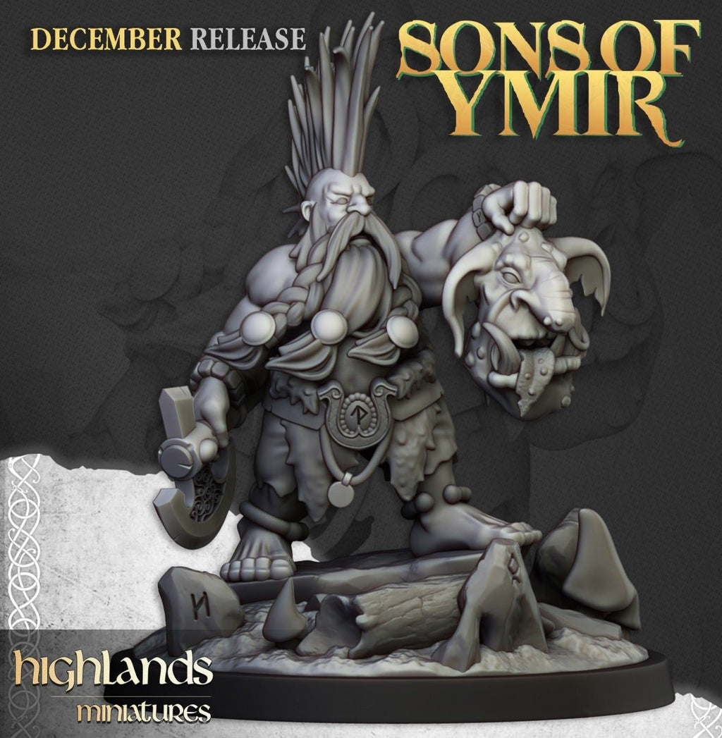 Dwarf Trollseeker - Sons of Ymir - Highlands Miniatures - Sigmarite Boutique