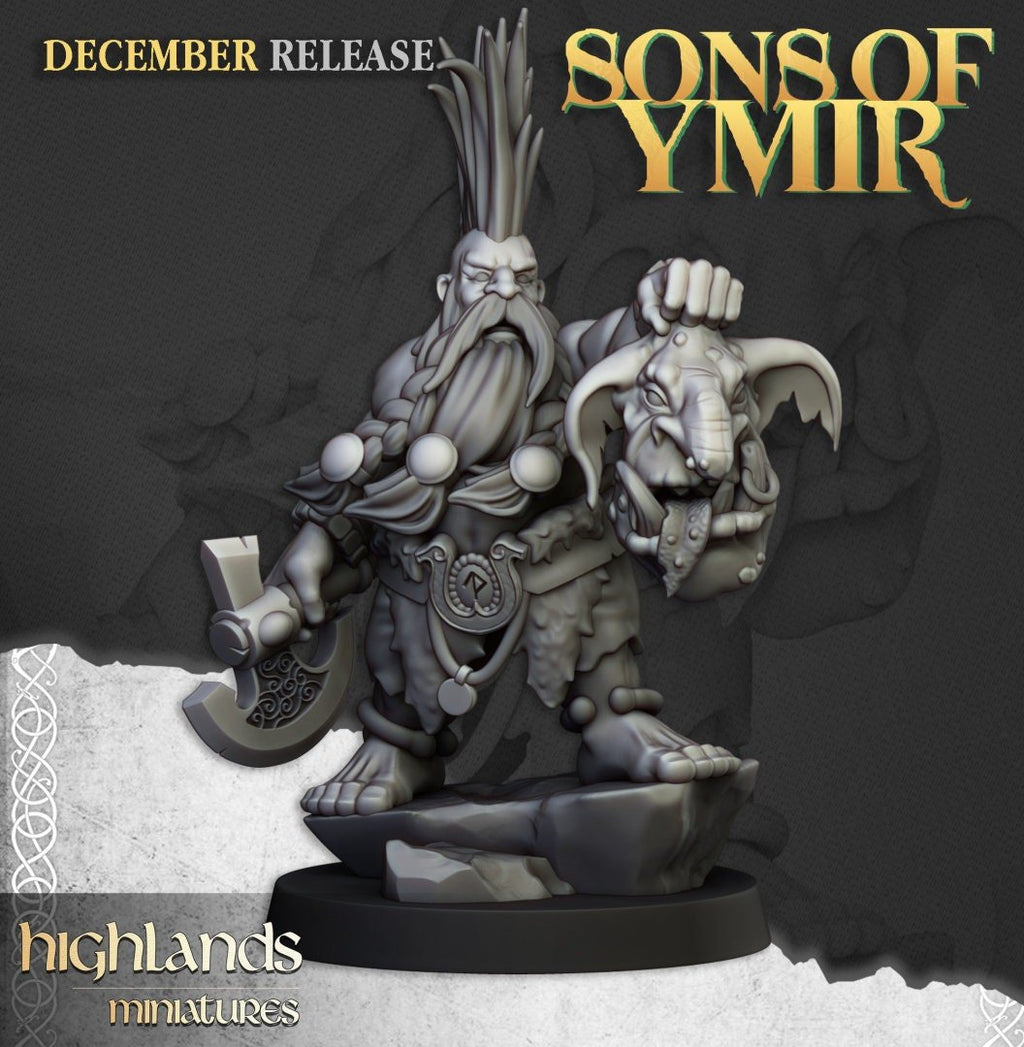 Dwarf Trollseeker - Sons of Ymir - Highlands Miniatures - Sigmarite Boutique
