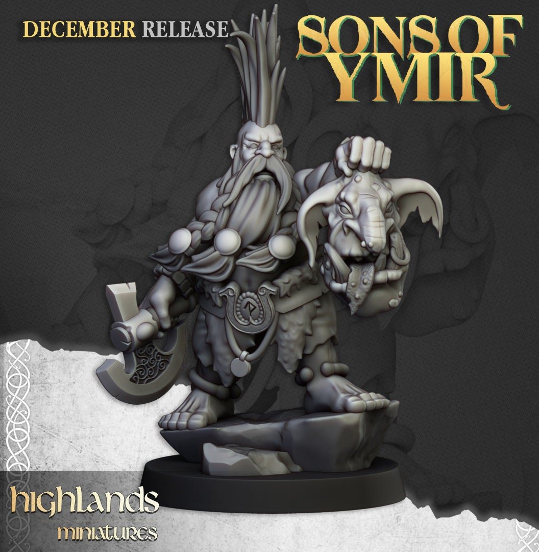 Dwarf Trollseeker - Sons of Ymir - Highlands Miniatures - Sigmarite Boutique