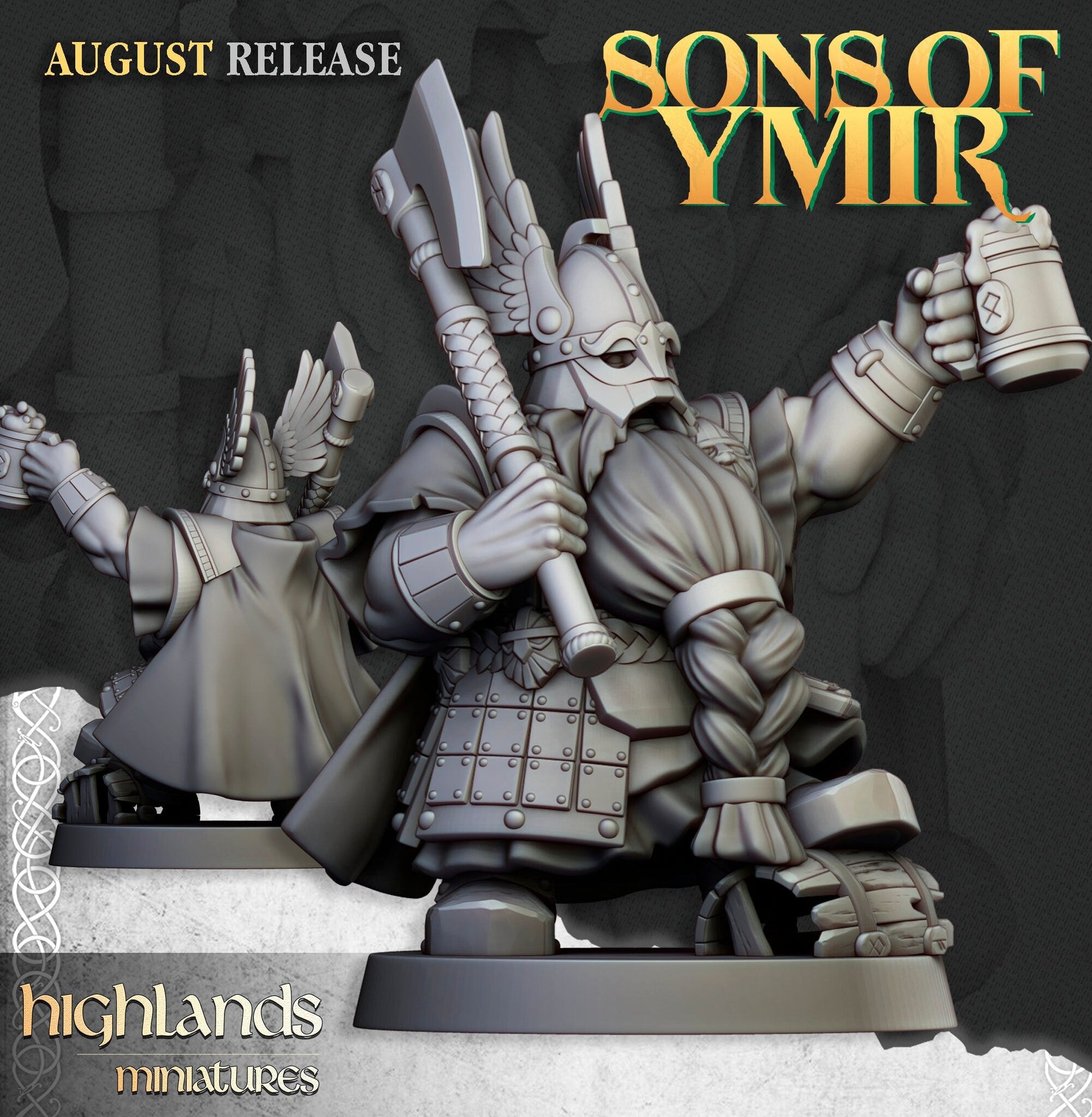 Dwarf Veteran Warriors - Sons of Ymir - Highlands Miniatures - Sigmarite Boutique