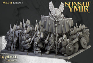 Dwarf Veteran Warriors - Sons of Ymir - Highlands Miniatures - Sigmarite Boutique