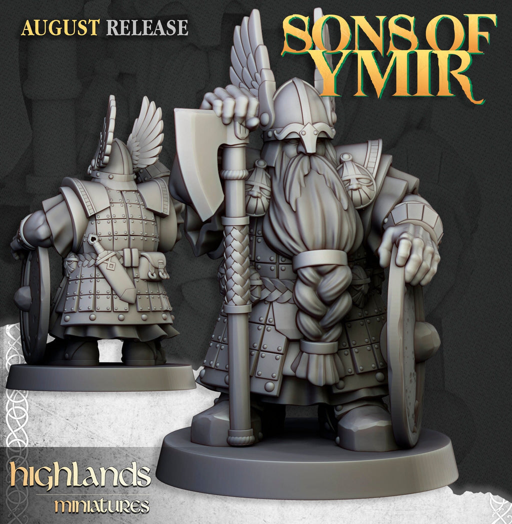 Dwarf Veteran Warriors - Sons of Ymir - Highlands Miniatures - Sigmarite Boutique