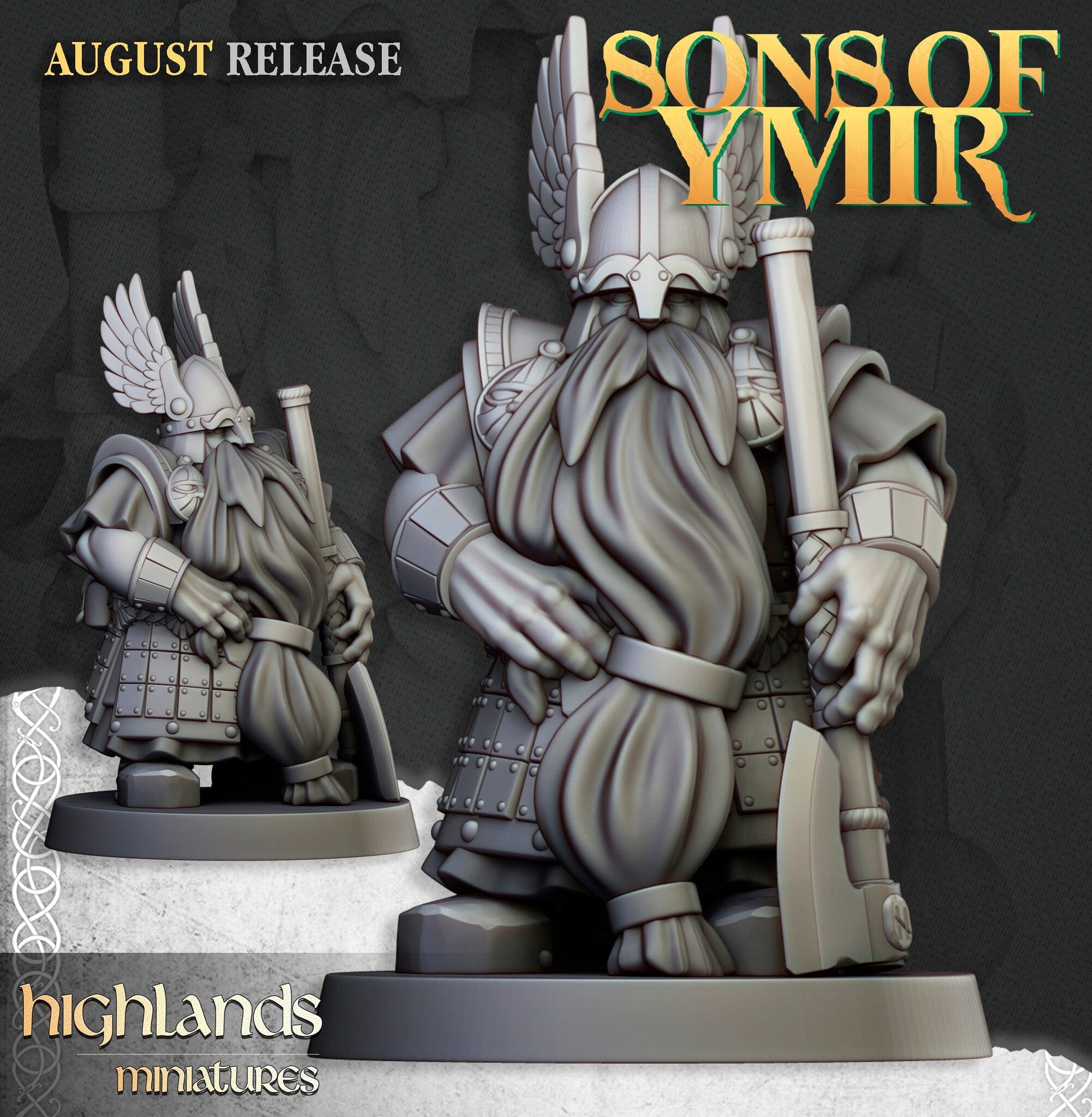 Dwarf Veteran Warriors - Sons of Ymir - Highlands Miniatures - Sigmarite Boutique