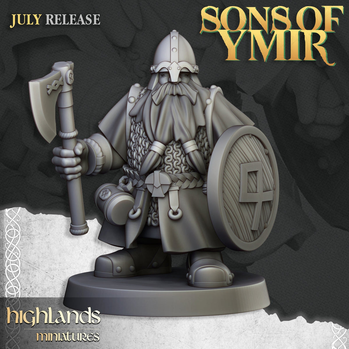 Dwarf Warriors - Sons of Ymir - Highlands Miniatures - Sigmarite Boutique