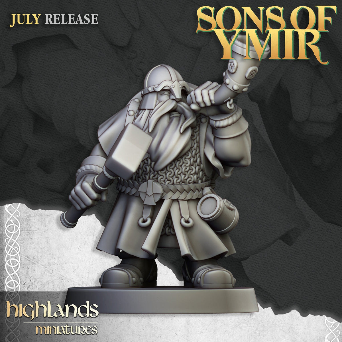 Dwarf Warriors - Sons of Ymir - Highlands Miniatures - Sigmarite Boutique