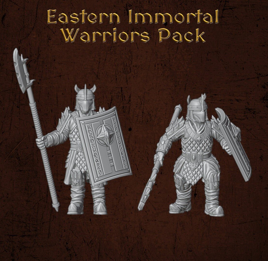 Eastern Immortal Warriors - Dark Lords Fallen Legions - Quartermaster 3D - Sigmarite Boutique