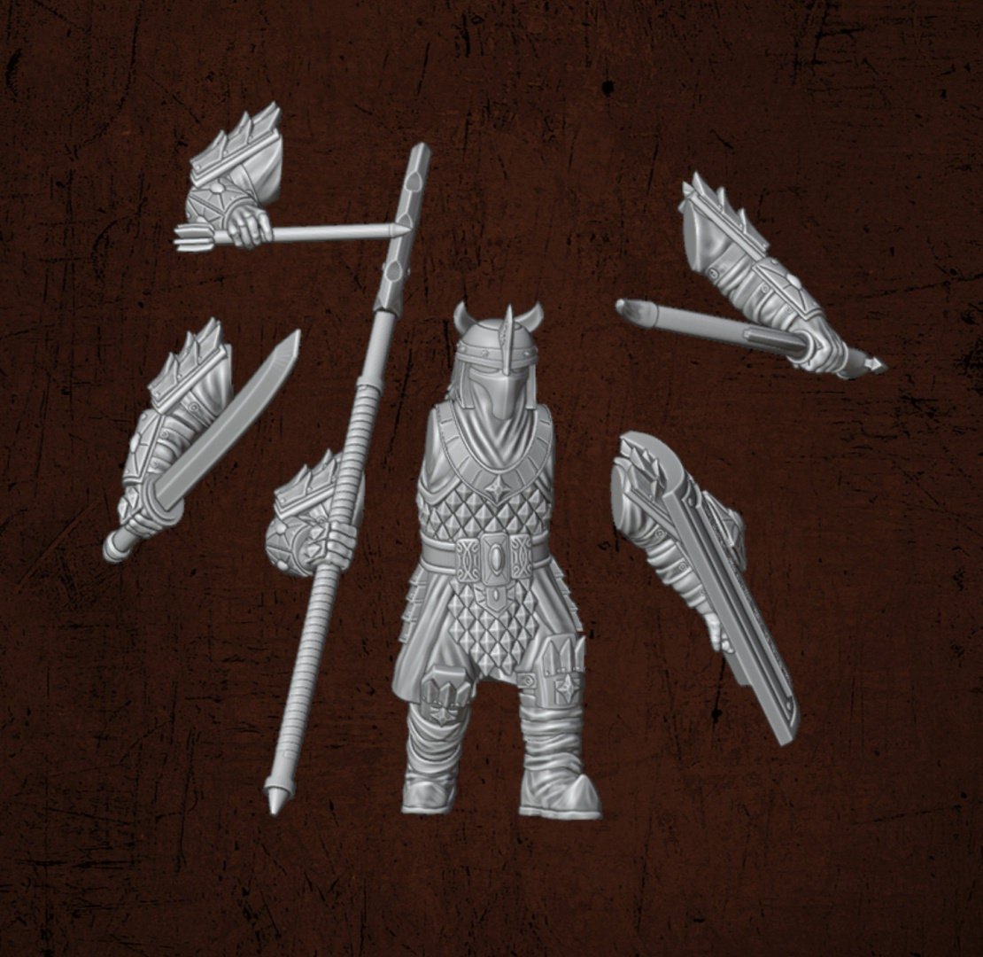Eastern Immortal Warriors - Dark Lords Fallen Legions - Quartermaster 3D - Sigmarite Boutique