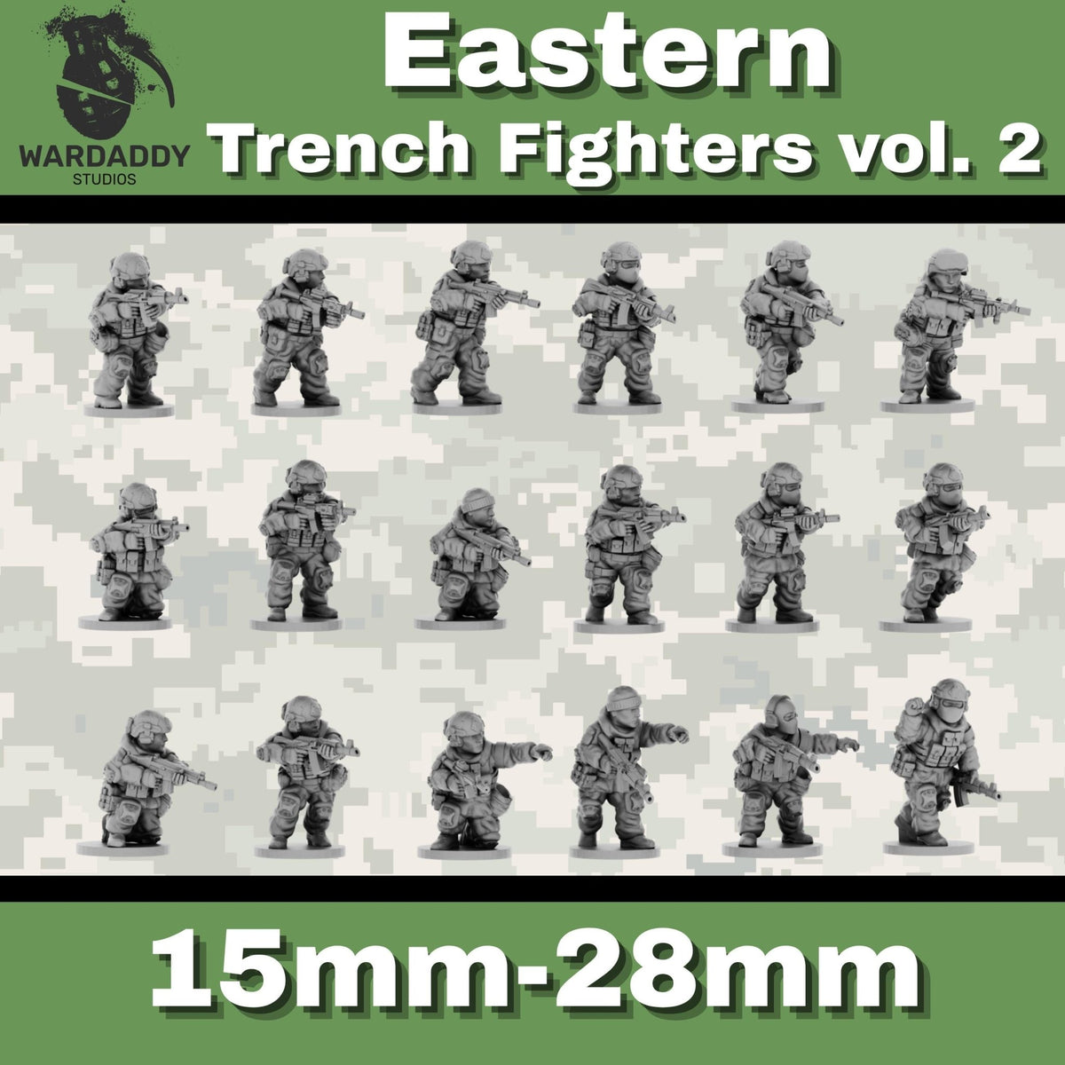 Eastern Modern Infantry - 10-28mm Modern Military Miniatures - Resin Wargaming Infantry - Wardaddy Studios - Sigmarite Boutique